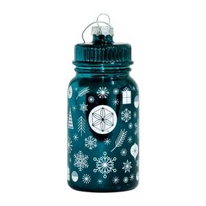 Unique Emerald Green Pill Bottle Christmas Ornament - Perfect Doctor/Pharmacist